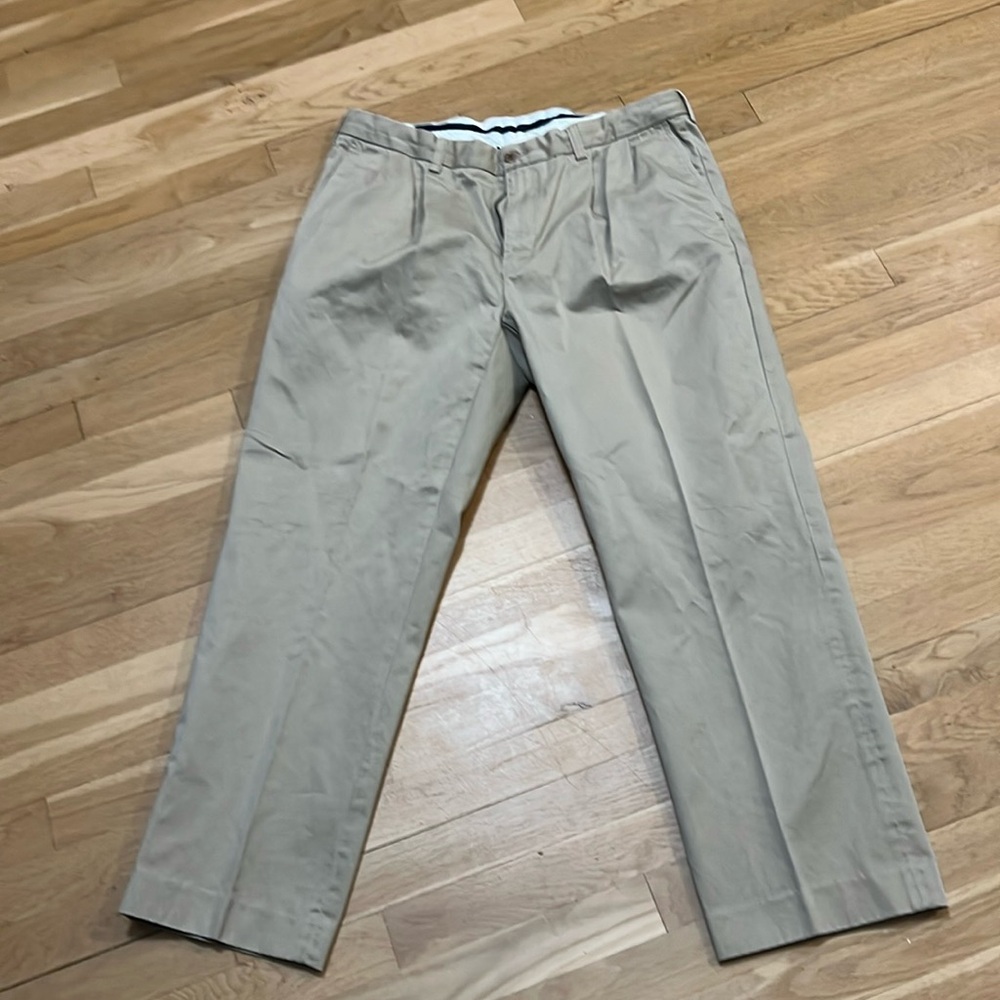 Men’s polo, Ralph Lauren pants with cleats